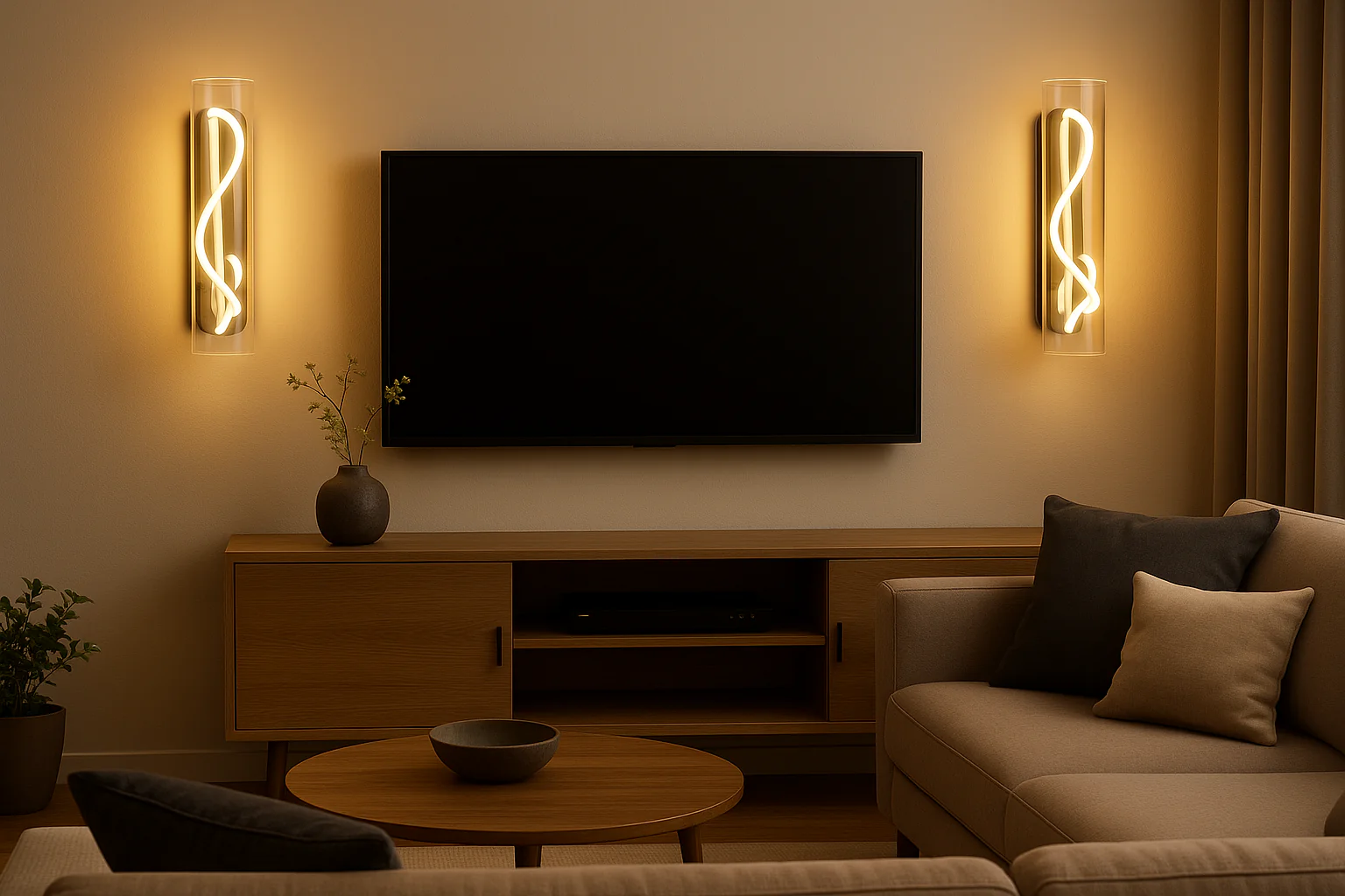 Modern LED Wall Light with Cylindrical Glass Shade - Image 4