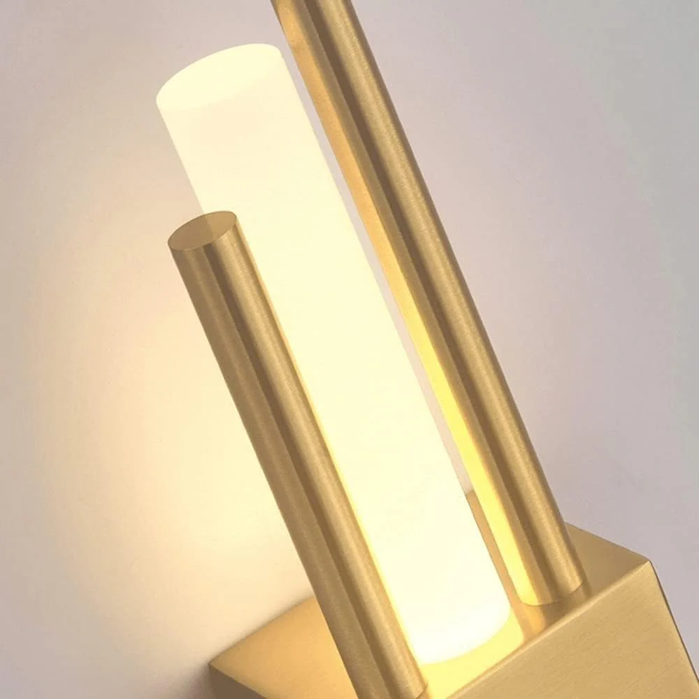 Modern Luxury LED Wall Light for Living Room, Bedroom, Hallway – Vertical Gold Metal Design - Image 10