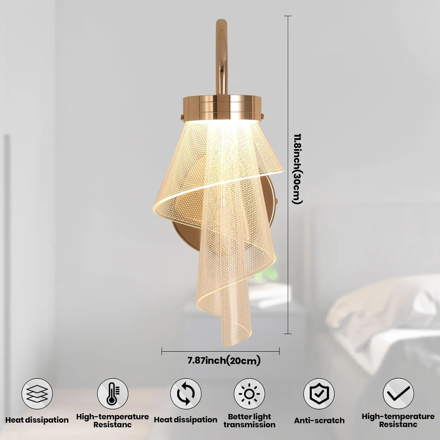 Modern Wall Mount Light Fixture for Living Room, Bedroom, and Hallway - Image 5