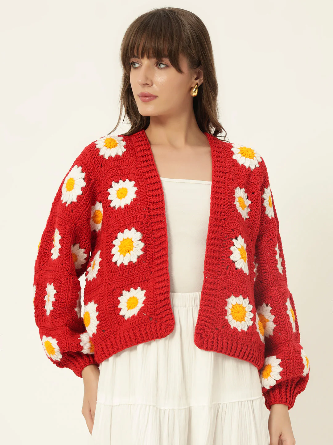 Molly Picnic Cardigan - Red - Image 6