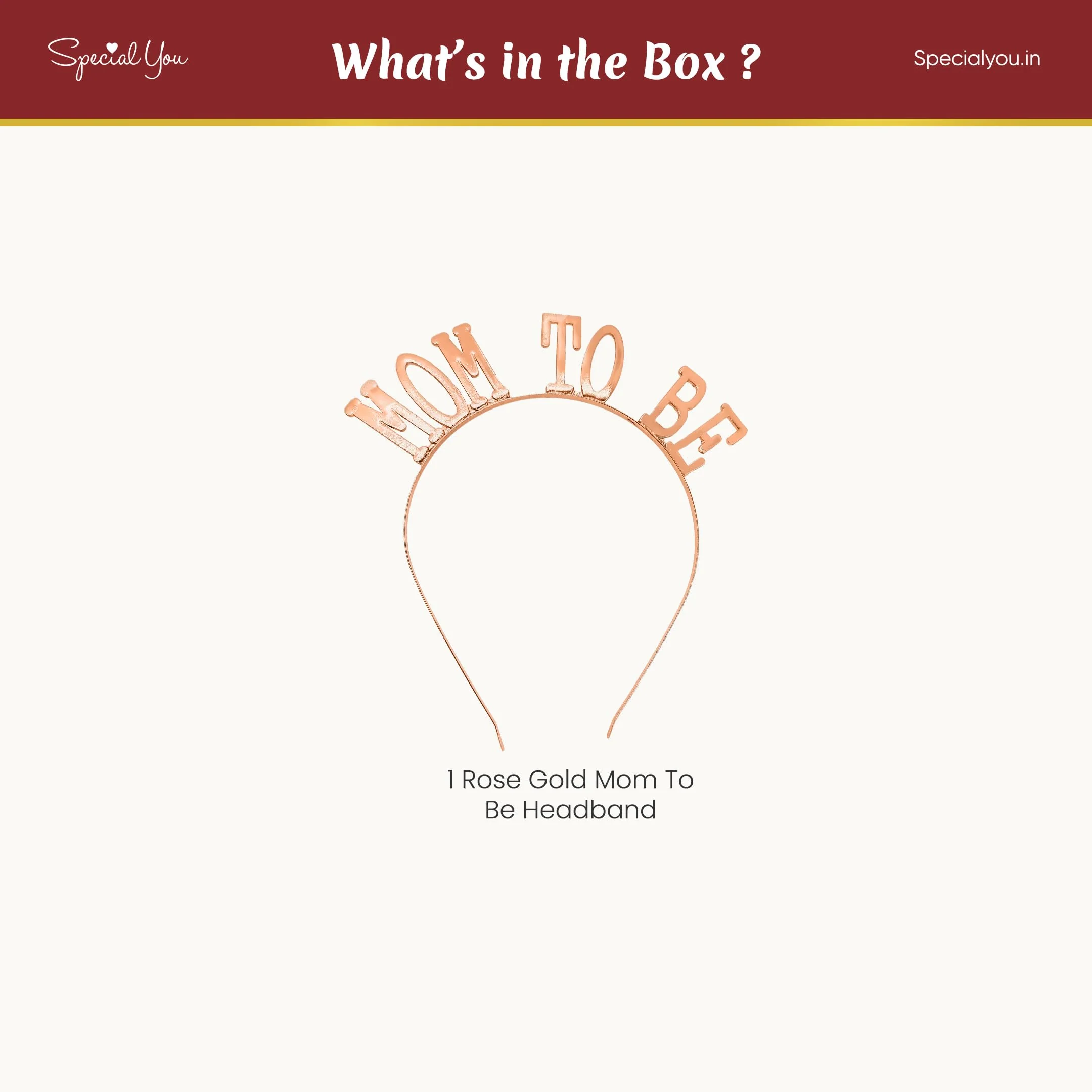 Mom to be Headband (Rose Gold) - Image 3