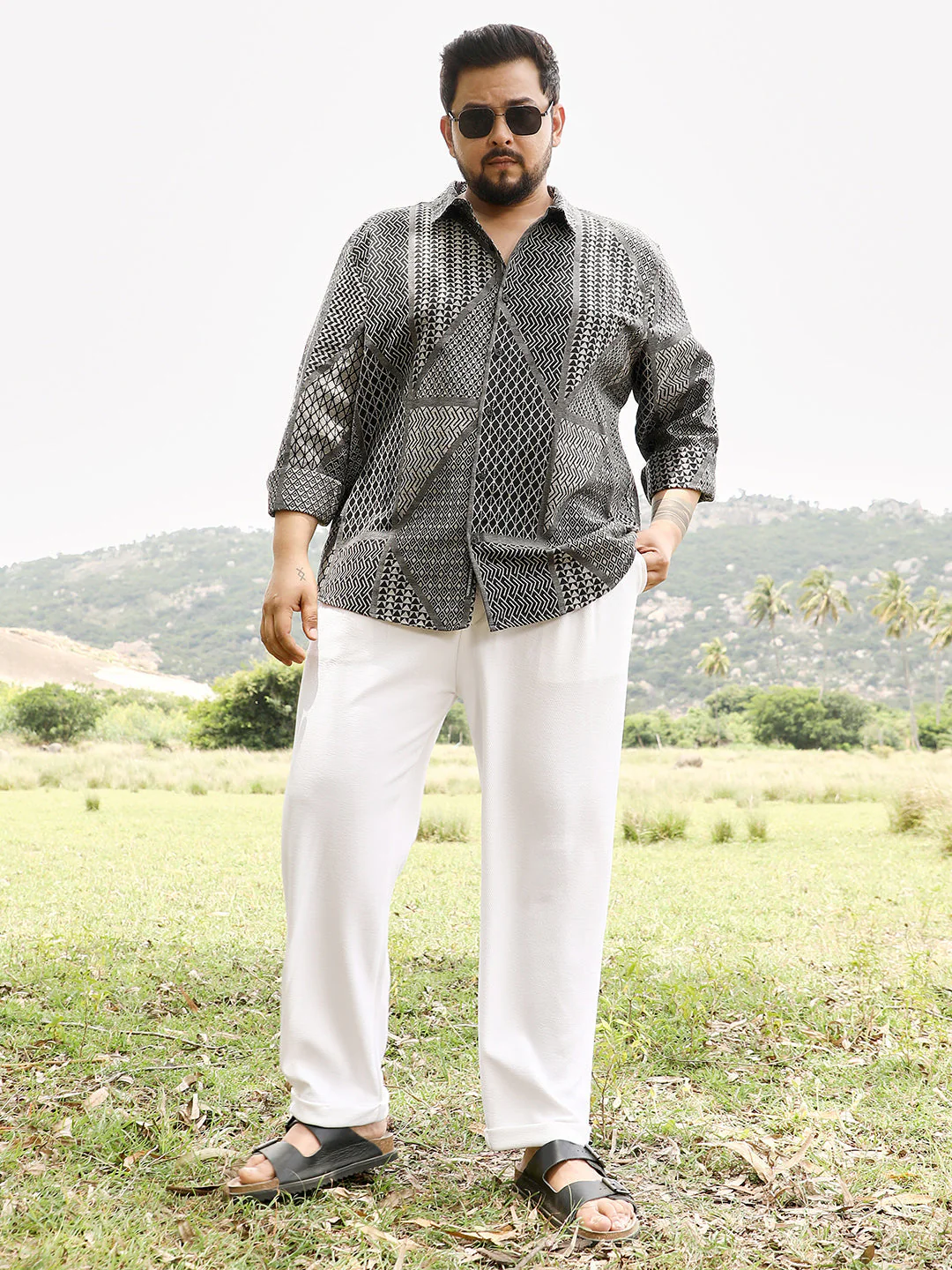 Mono-Kaleidoscopic Jacquard Shirt - Image 6