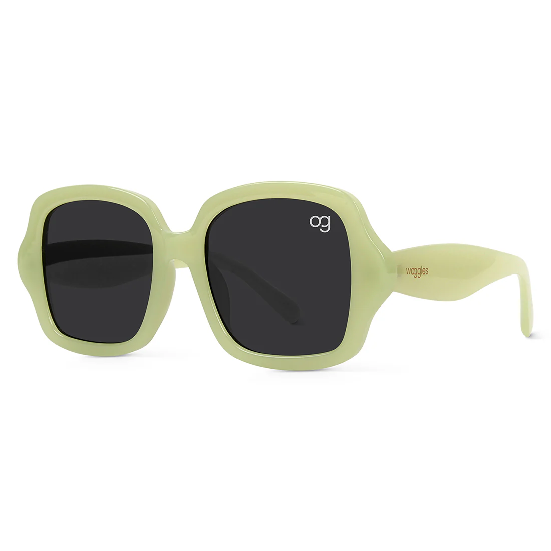 Monochromatic Green Square Sunglasses - Image 4