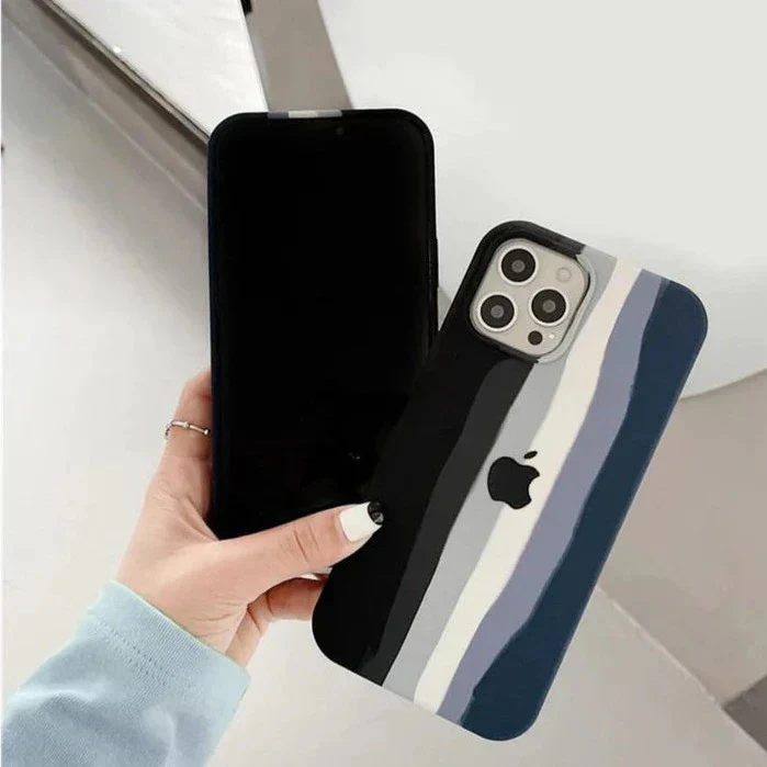 Monochrome Silicone Case For Apple Iphone 13 Pro Max
