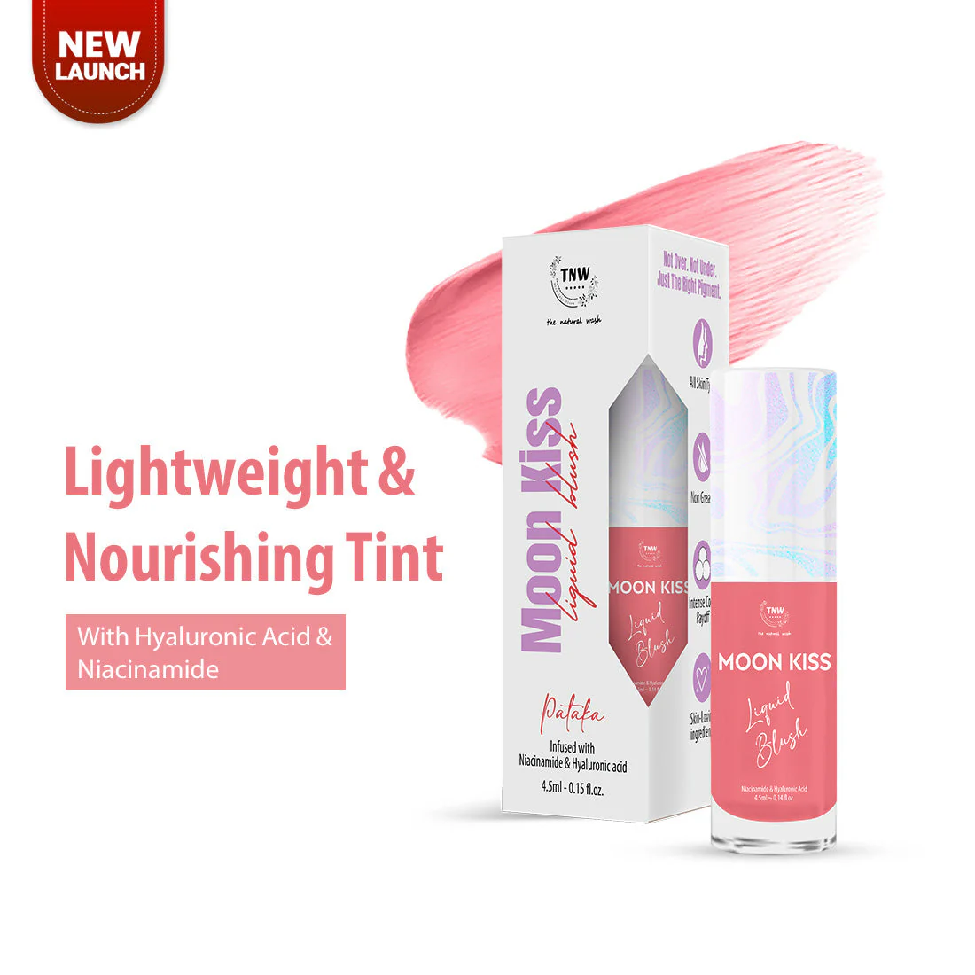 Moon Kiss Liquid Blush Pataka(02) | Dewy & Long-Lasting Cheek Tint - Image 2