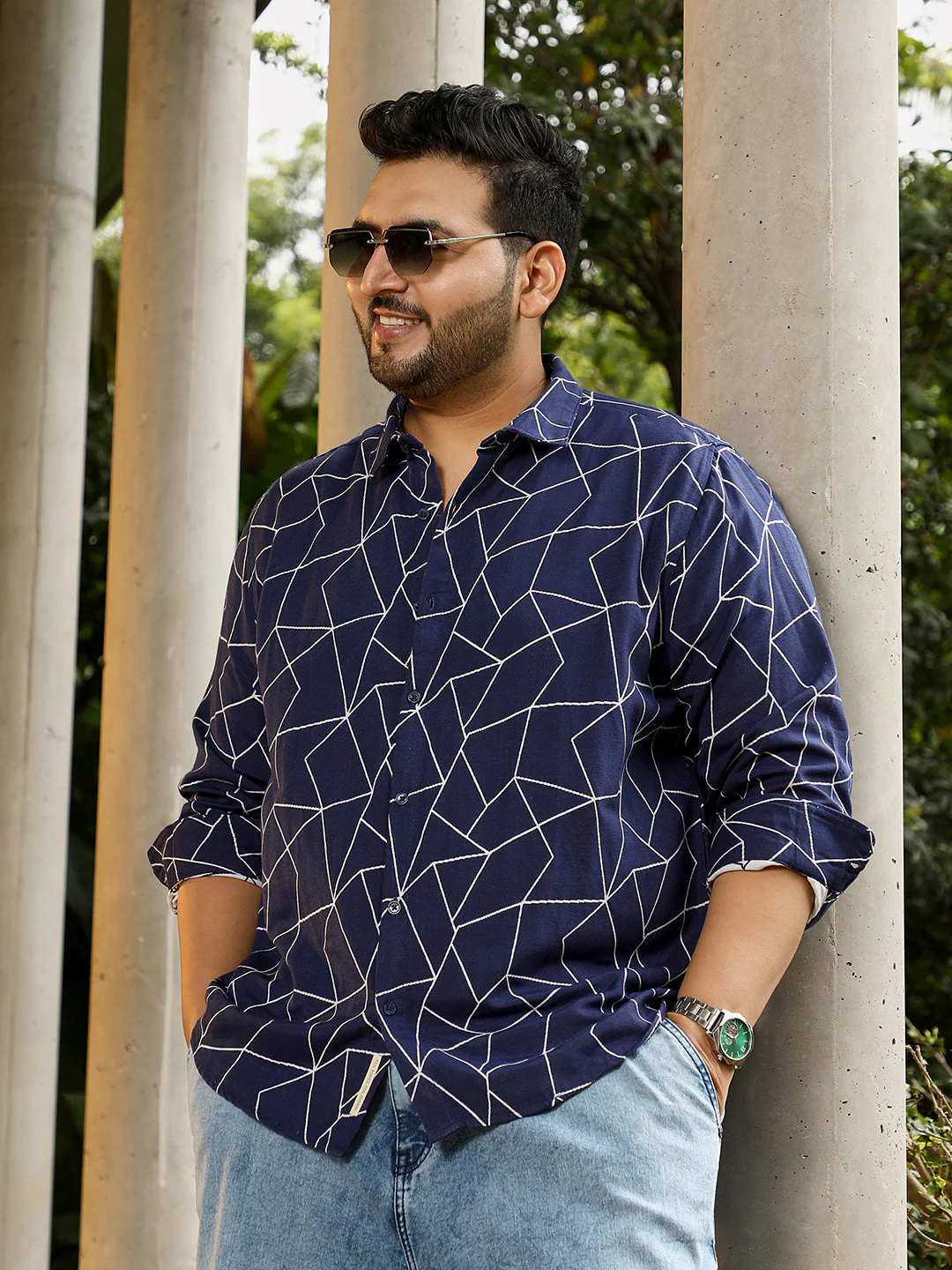 Mosaic-Jacquard Shirt - Image 9