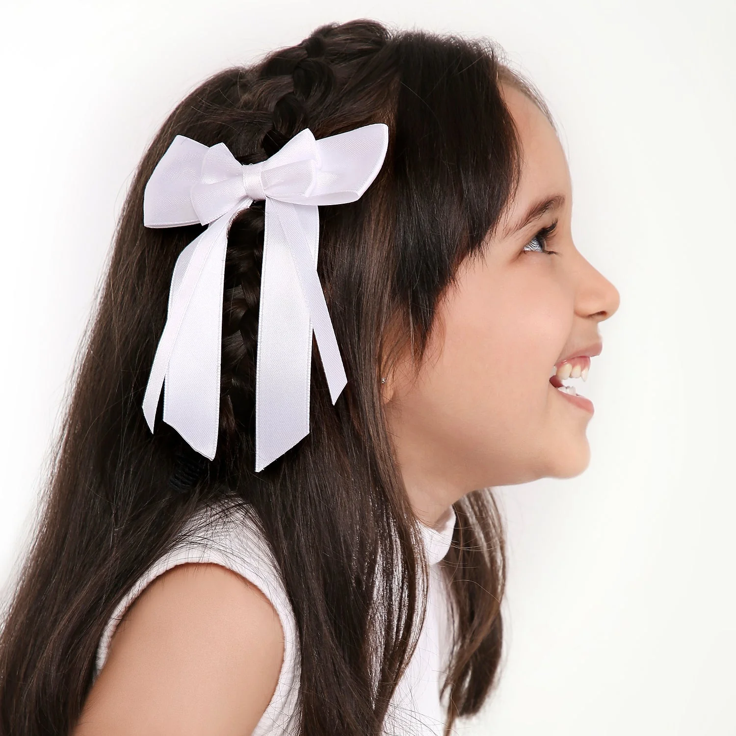 Mother Daughter Matching Satin Silk Ribbon Hair Bows - Image 10