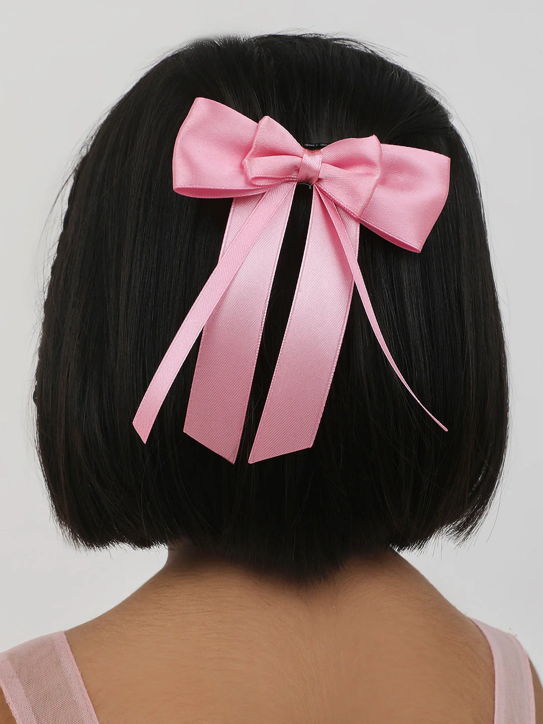 Mother Daughter Matching Satin Silk Ribbon Hair Bows - Image 6
