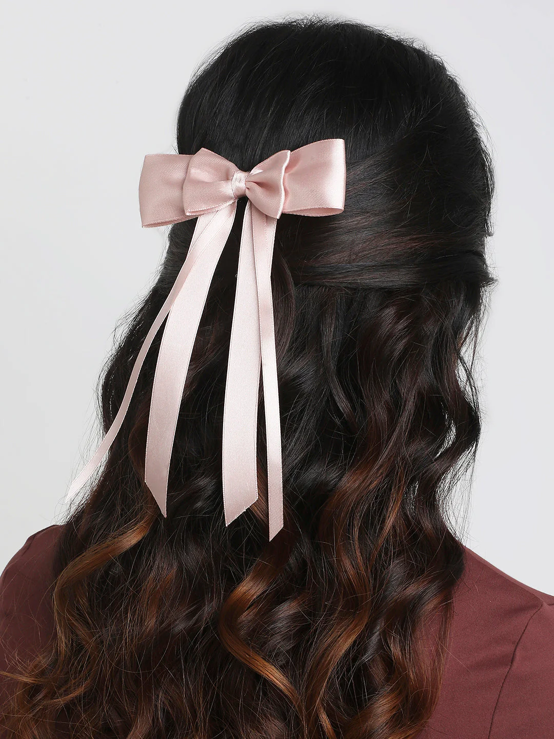 Mother Daughter Matching Satin Silk Ribbon Hair Bows - Image 9