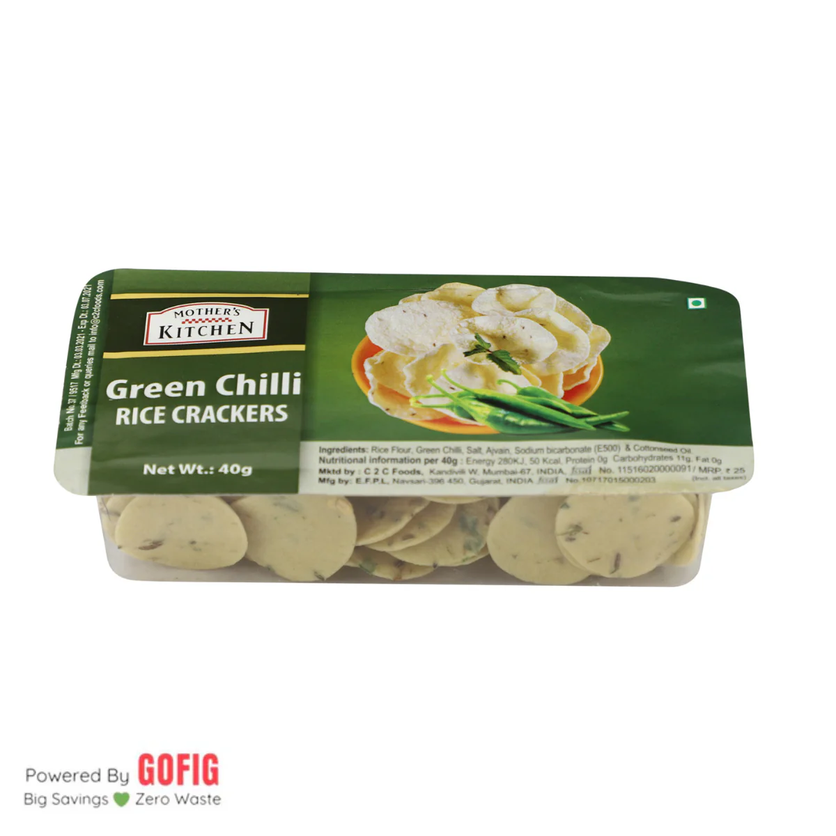 Mother's Kitchen Rice Crackers (35g x 22) + Pappadum (40g x 3) Assorted Pack - Image 20