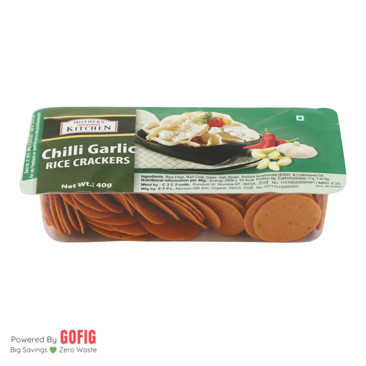 Mother's Kitchen Rice Crackers (35g x 22) + Pappadum (40g x 3) Assorted Pack - Image 28
