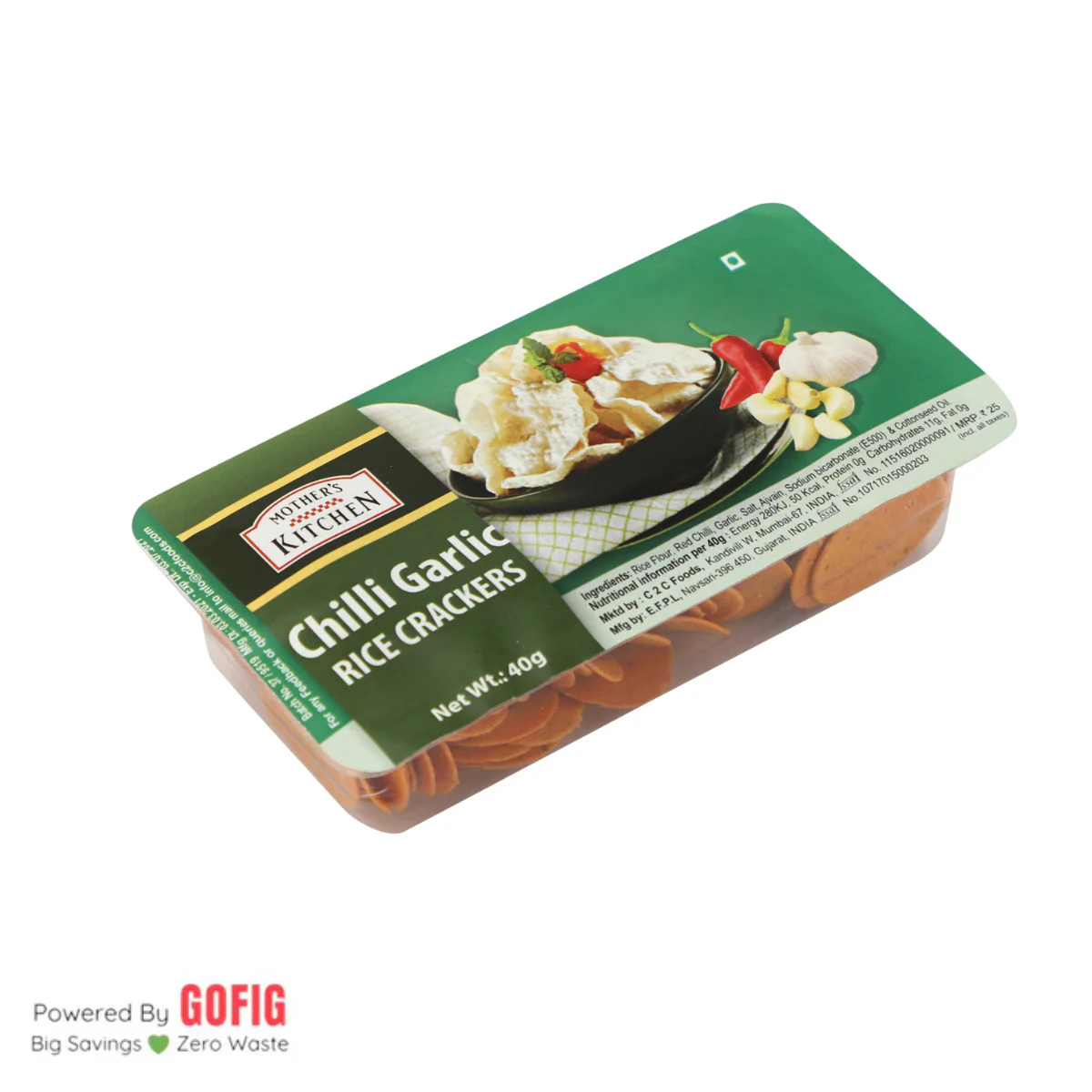 Mother's Kitchen Rice Crackers (35g x 22) + Pappadum (40g x 3) Assorted Pack - Image 29