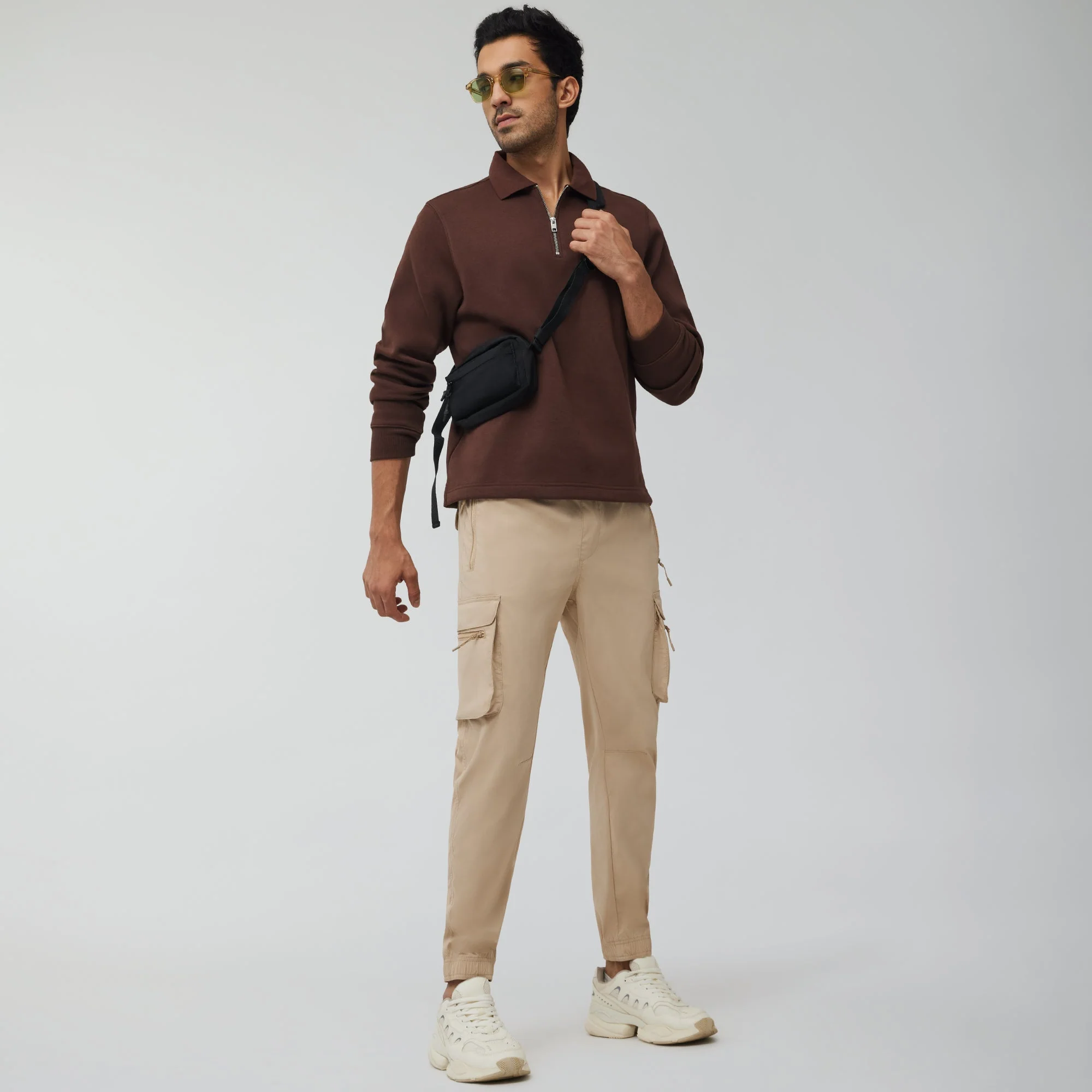 Moveo Cargo Joggers Biscuit Brown - Image 2