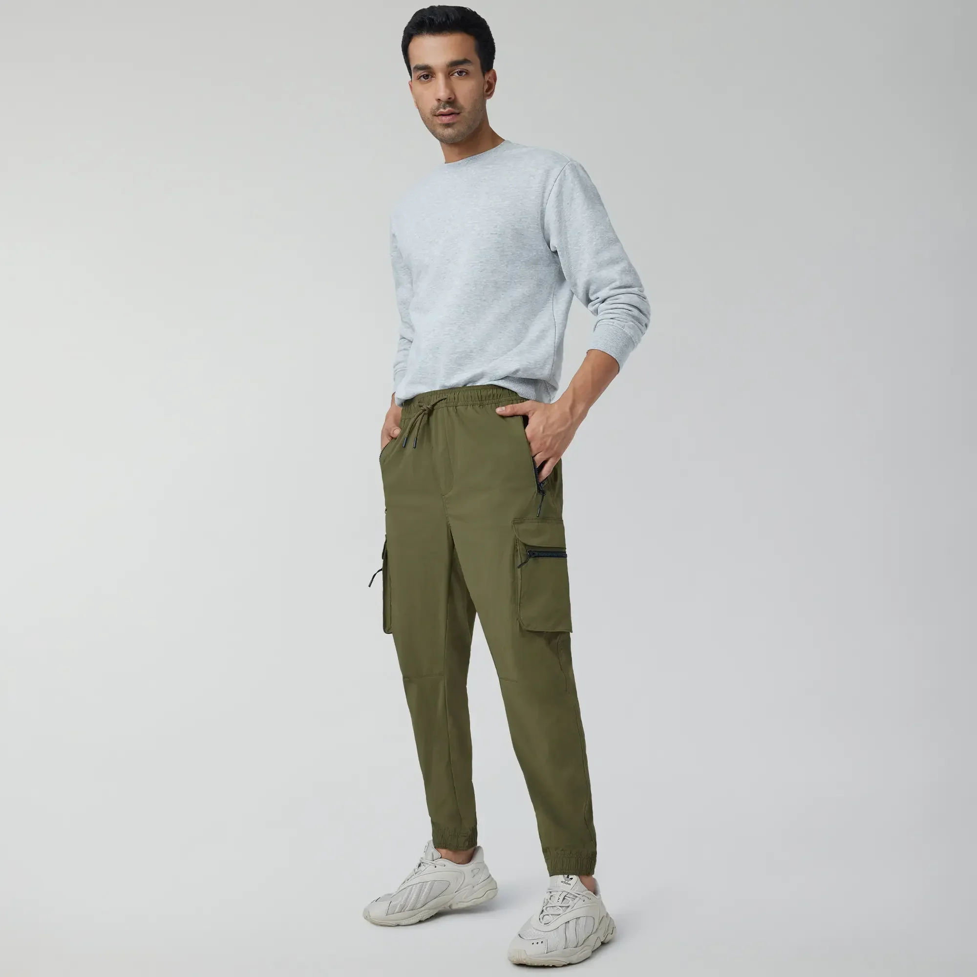 Moveo Cargo Joggers Olive Green - Image 2