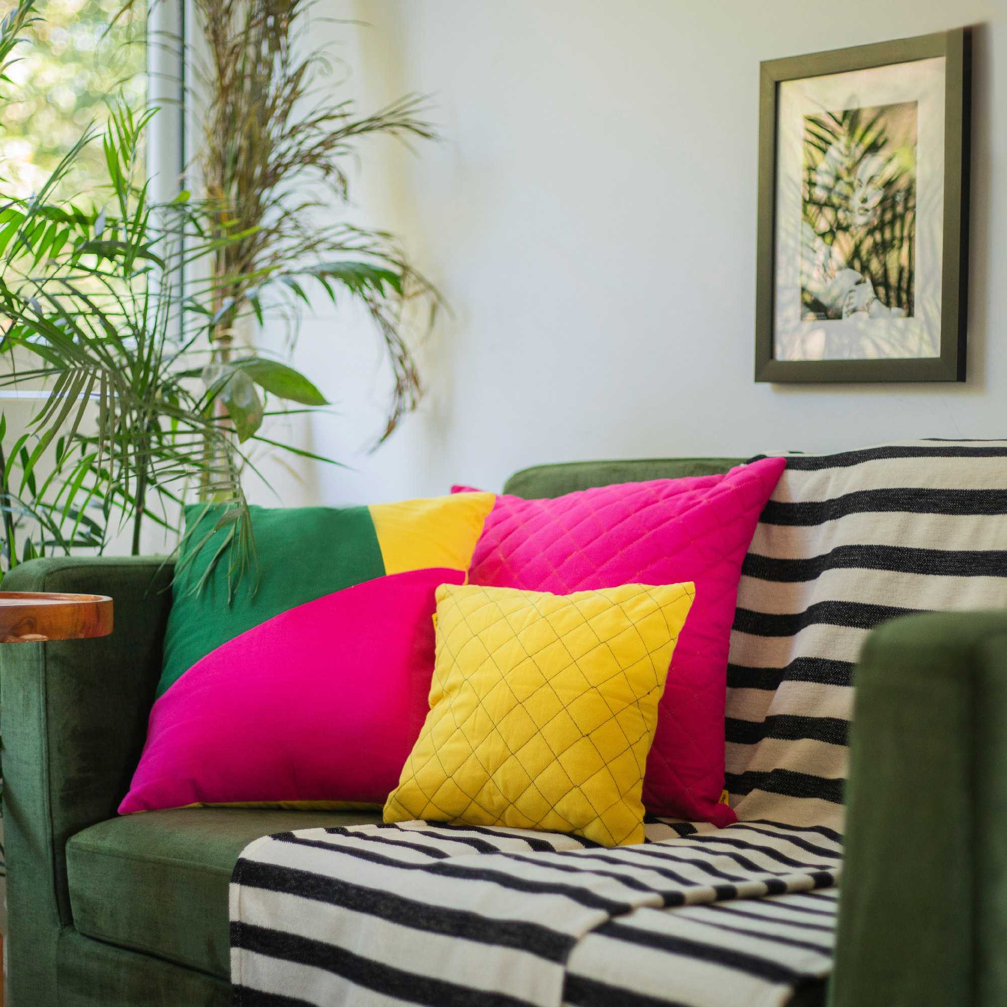 Multi Colour Geometric Cushion Cover | Set Of 2 - Image 17