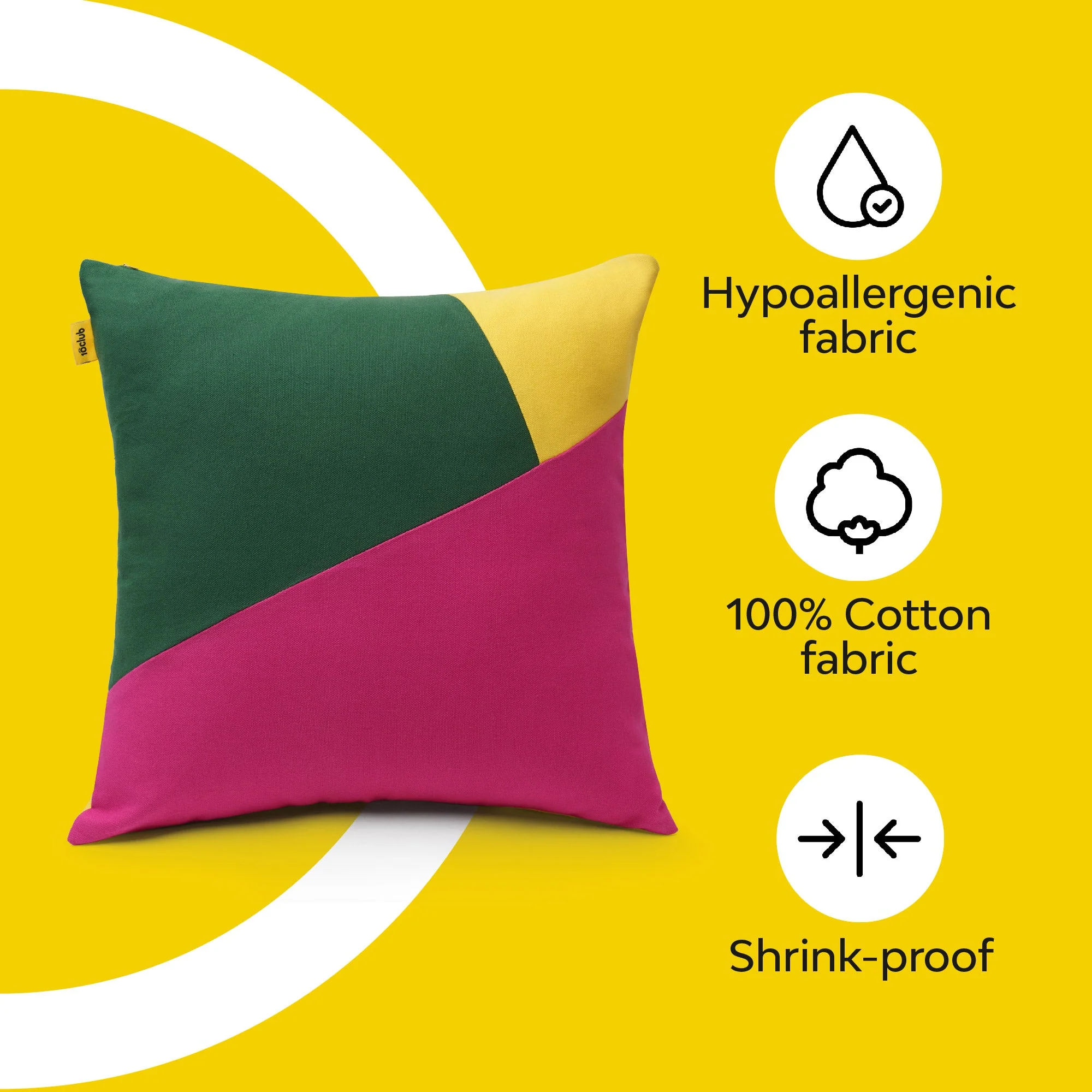 Multi Colour Geometric Cushion Cover | Set Of 2 - Image 18