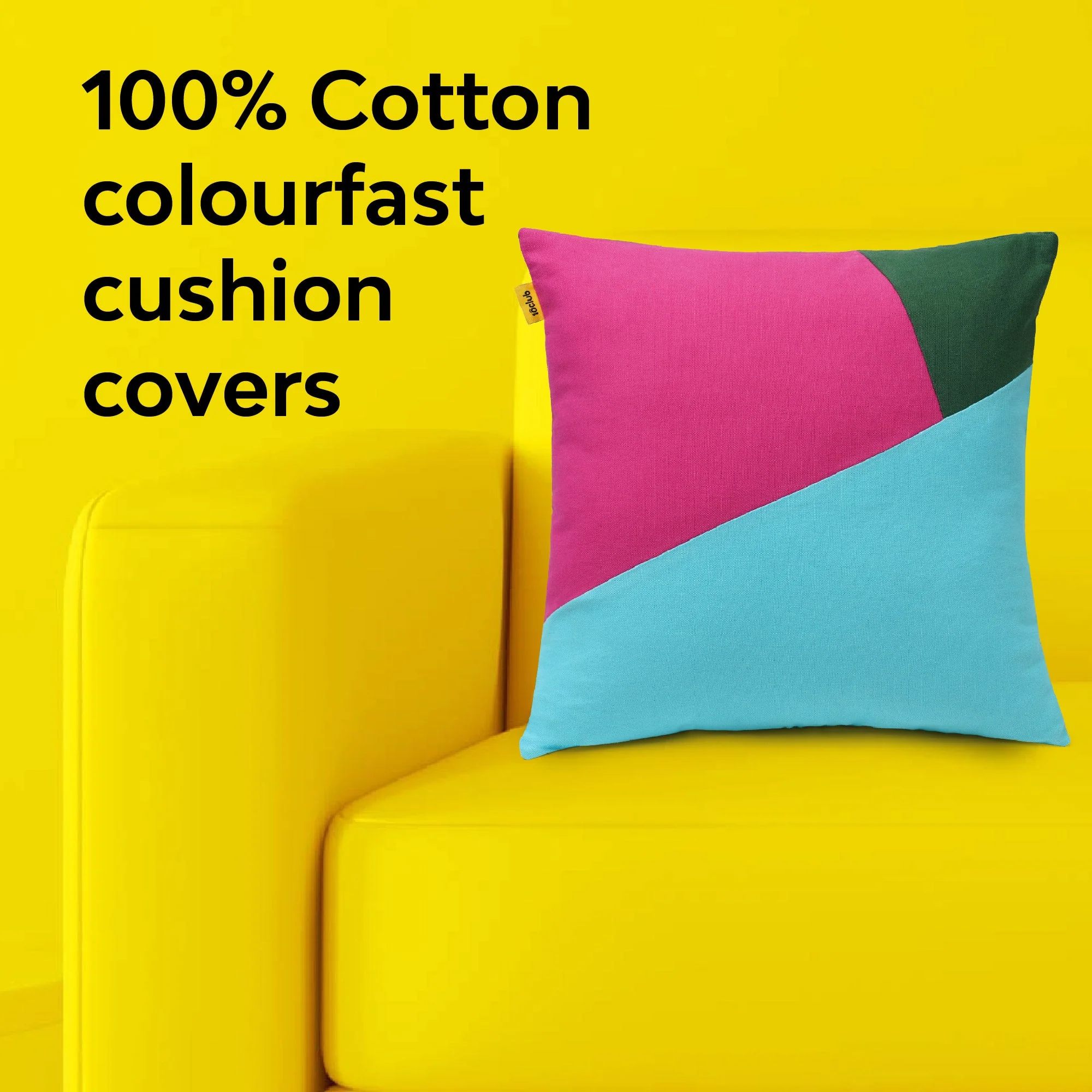 Multi Colour Geometric Cushion Cover | Set Of 2 - Image 3