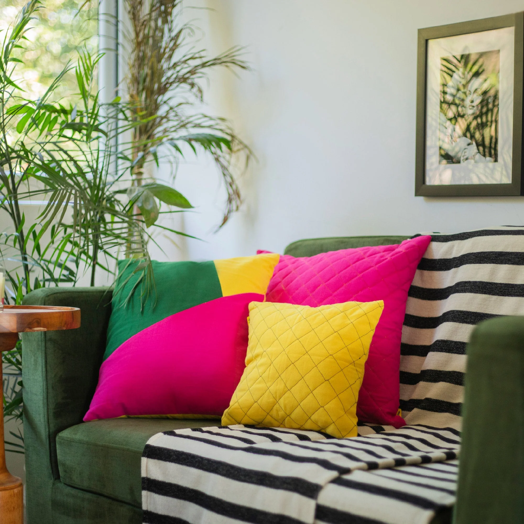 Multi Colour Geometric Cushion Cover | Set Of 2 - Image 5