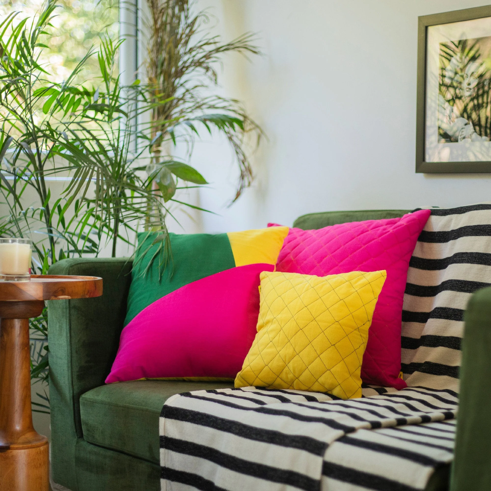 Multi-Colour Geometric Cushion Cover | Single - Image 19