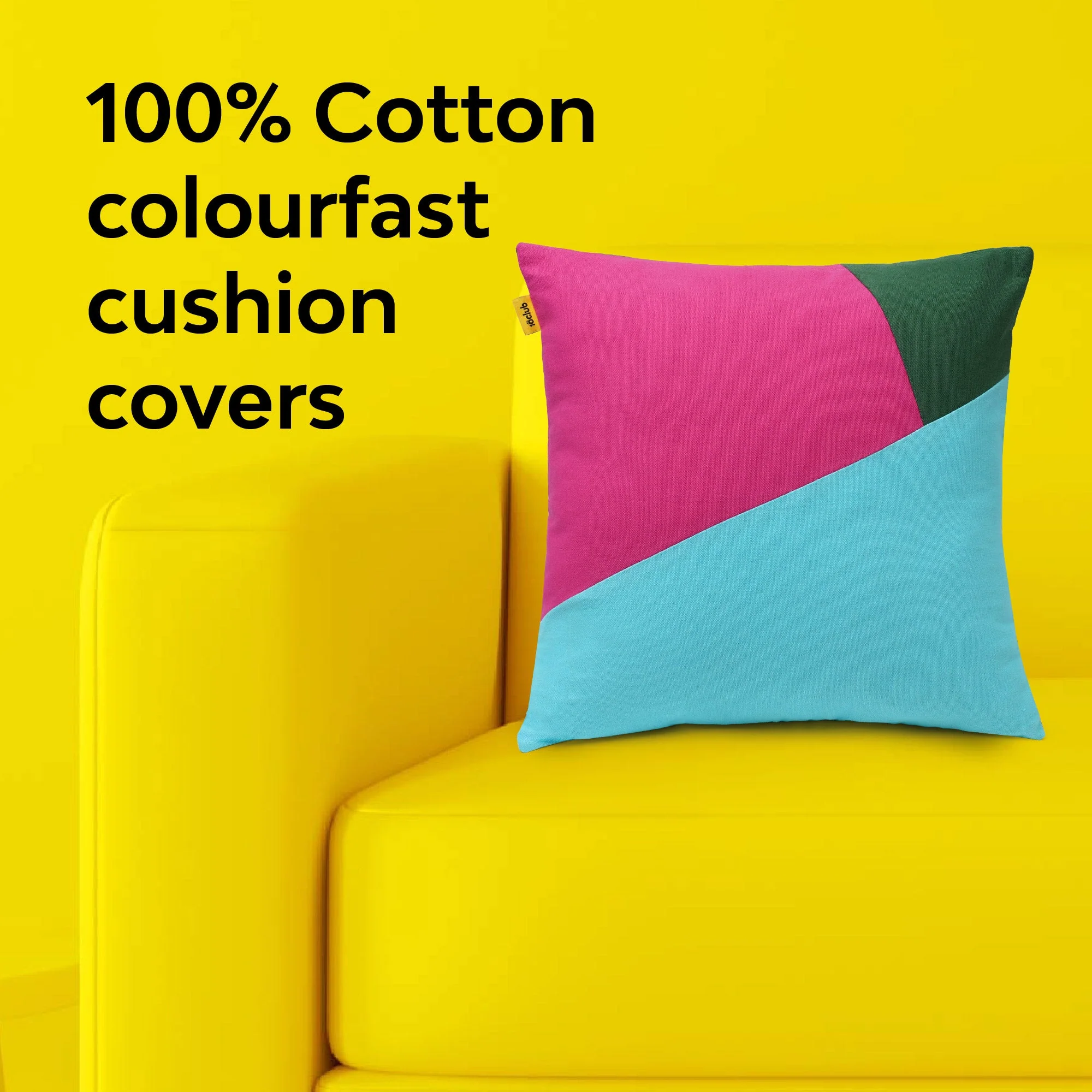 Multi-Colour Geometric Cushion Cover | Single - Image 24