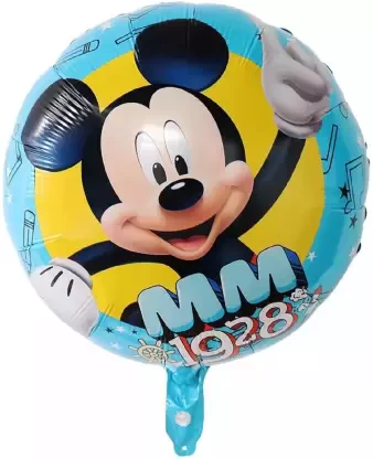 Multicolor Cartoon Micky Mouse Themed Foil Balloon (Pack of 5) - Image 3