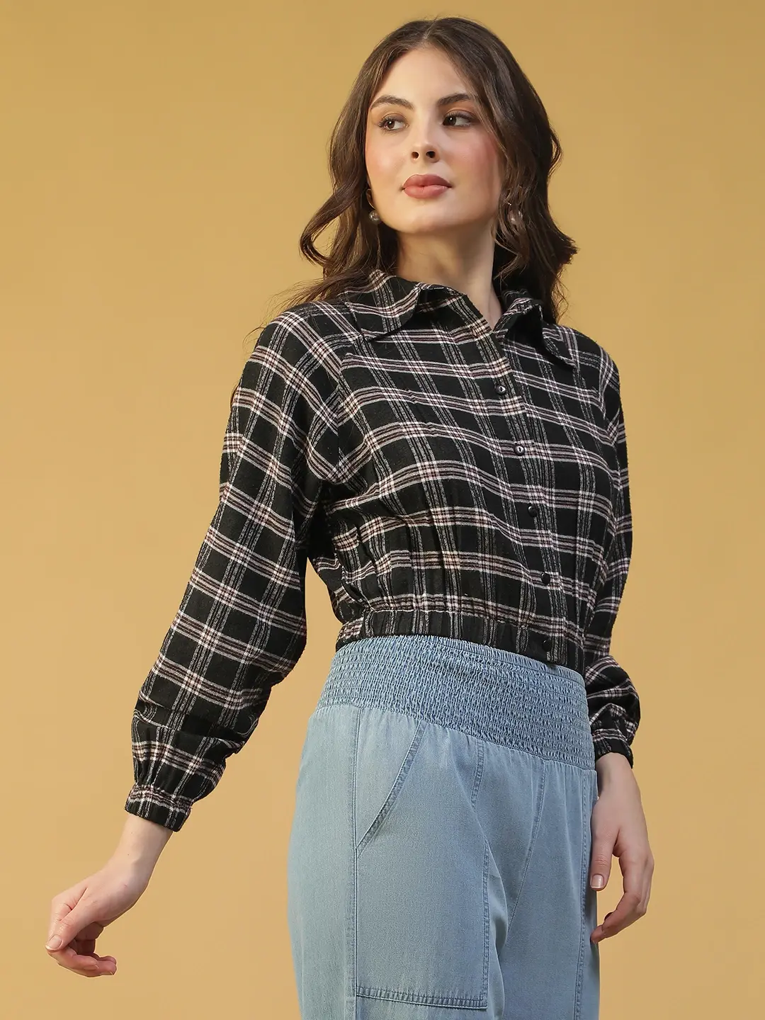 Multicolor Check Women’s Shirt - Image 5