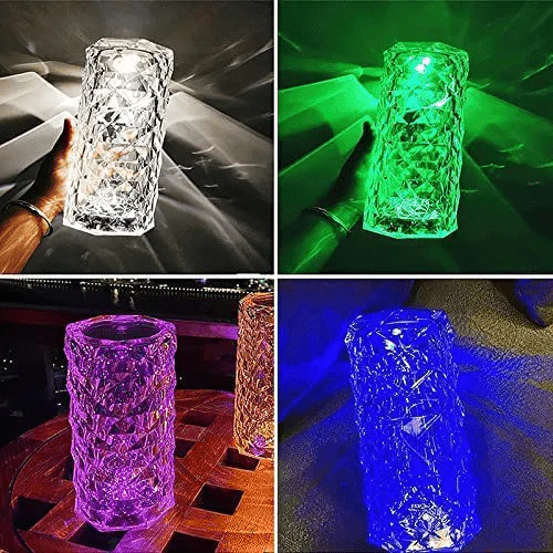 Multicolor Crystal Table Lamp With Touch Remote Control Pannel (Pack of 1) - Image 8
