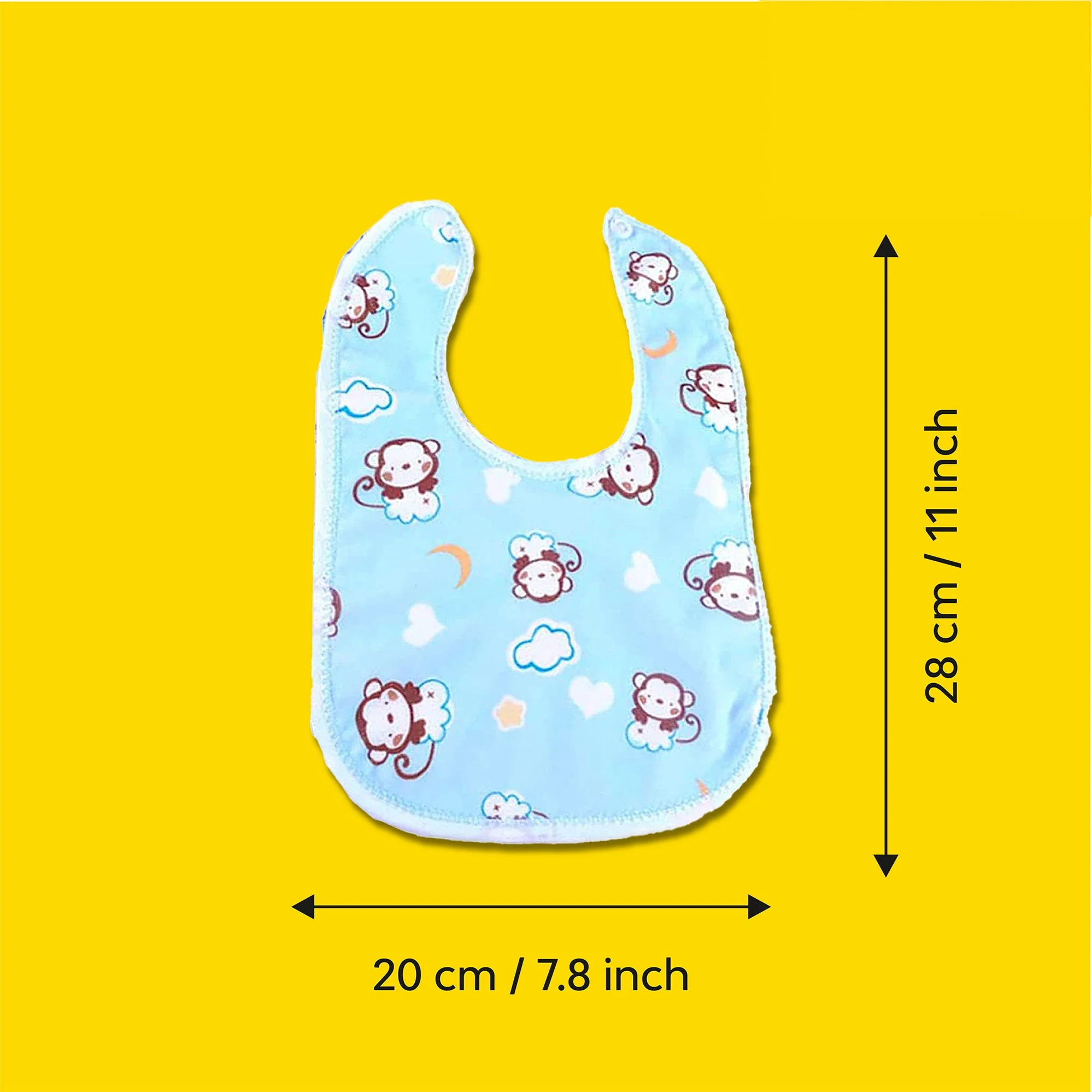 Multicolour Fastdry Cotton Bib | Set Of 10 - Image 12