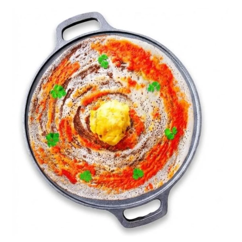 Mumma’s Life Cast Iron Cookware Set (3-Piece Combo) – Dosa Tawa (30.5 cm), Deep Kadai (2.3L) & Fry Pan (1.4L) | Pre-Seasoned, Naturally Non-Stick & Toxin-Free Heavy Duty Kitchen Set (Black) - Image 23