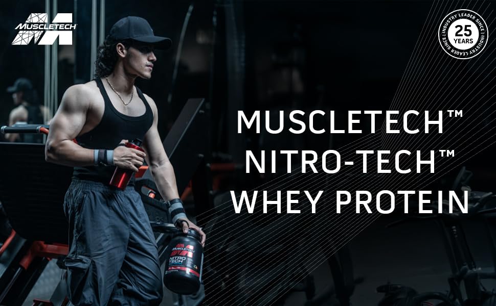 MuscleTech Nitro-Tech Whey Protein,Cookies, 30G Protein,3G Creatine Monohydrate,6.7G Bcaa,Ultimate Muscle Building Formula,Increase Strength & Performance,40 Servings - Image 2