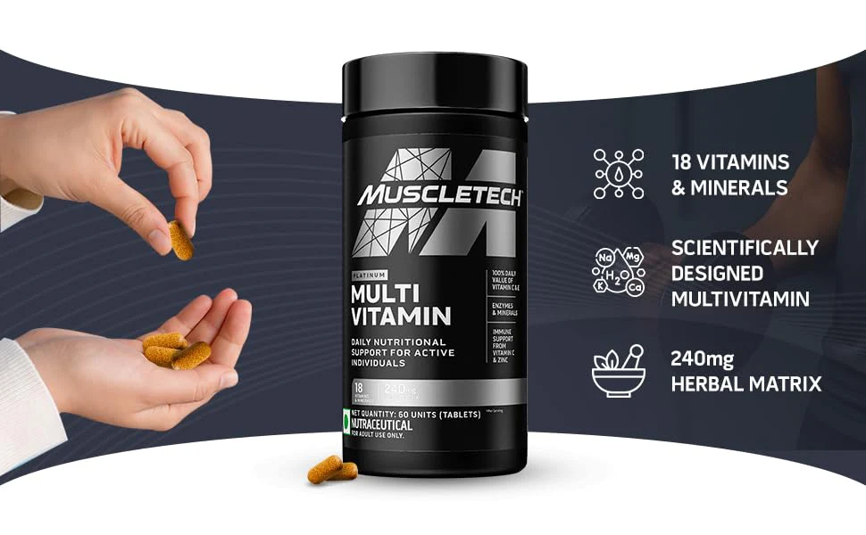 MuscleTech Platinum Multivitamin,60 Tablets - Image 3
