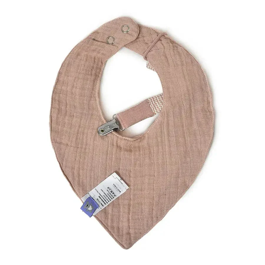 Muslin Drool Bibs Pacifier Band Set - Image 4