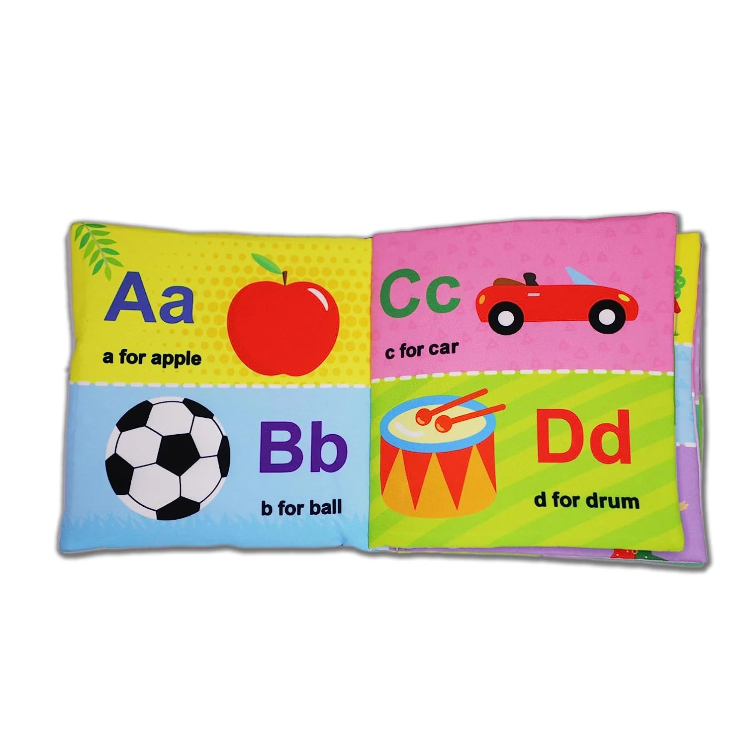 My First ABC Cloth Book with Squeaker and Crinkle Paper Cloth Books for Toddler Kids - Image 3