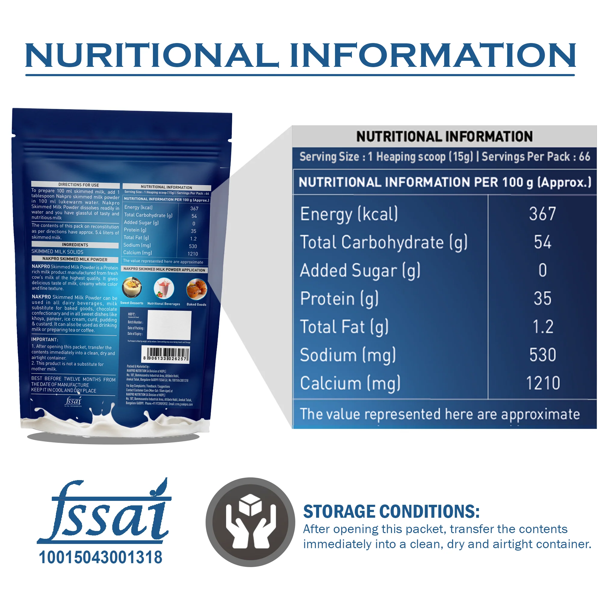 Nakpro Skimmed Milk Powder - Image 2