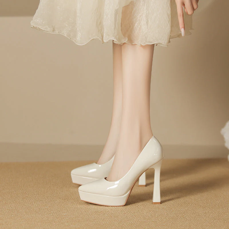 Naomi Luxe High Heel Pumps - Image 10