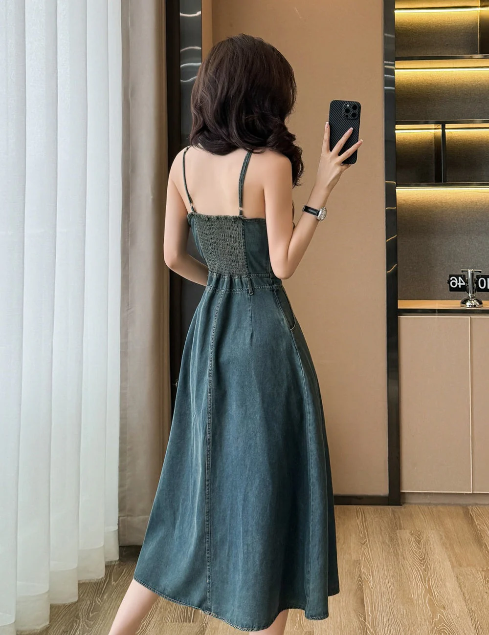 Natalie Denim Dress - Image 2