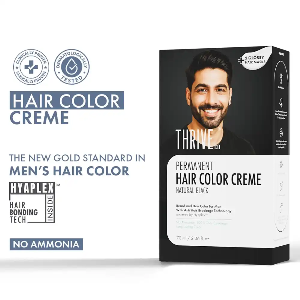 Natural black Permanent Hair Color Creme, 70 ml - Image 2