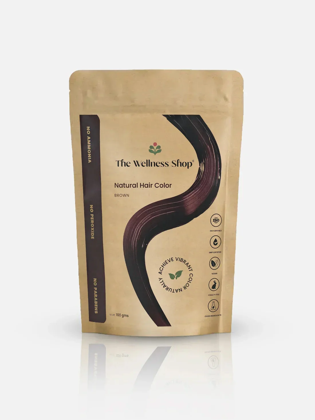 Natural Brown Hair Colour - 100gm(No Ammonia, Premium Quality, Lasts 3 Weeks)