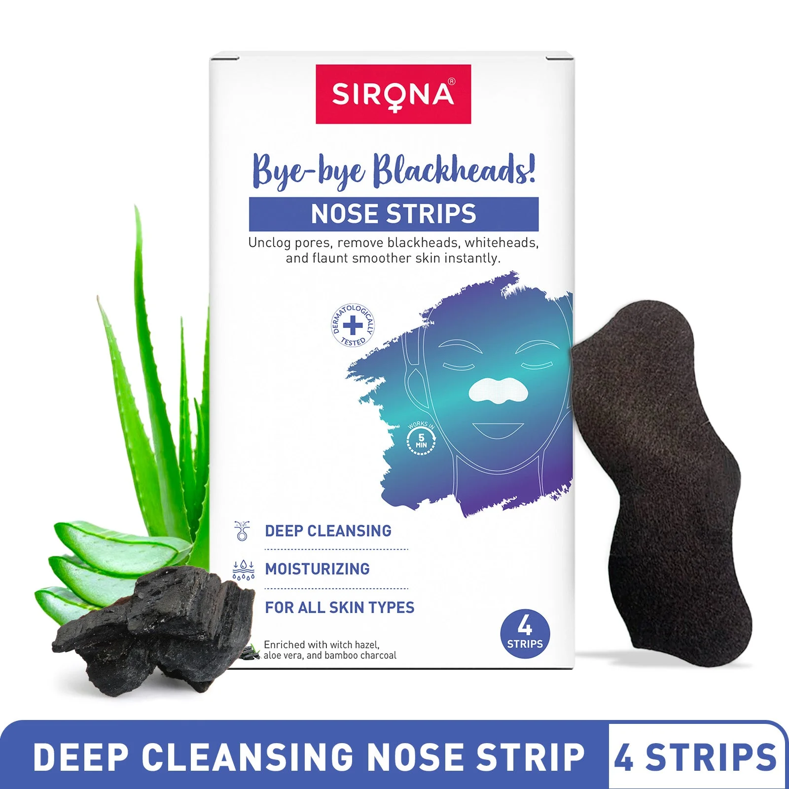 Natural Charcoal Nose Strips (1 Pack of 4 Strips) - Image 94