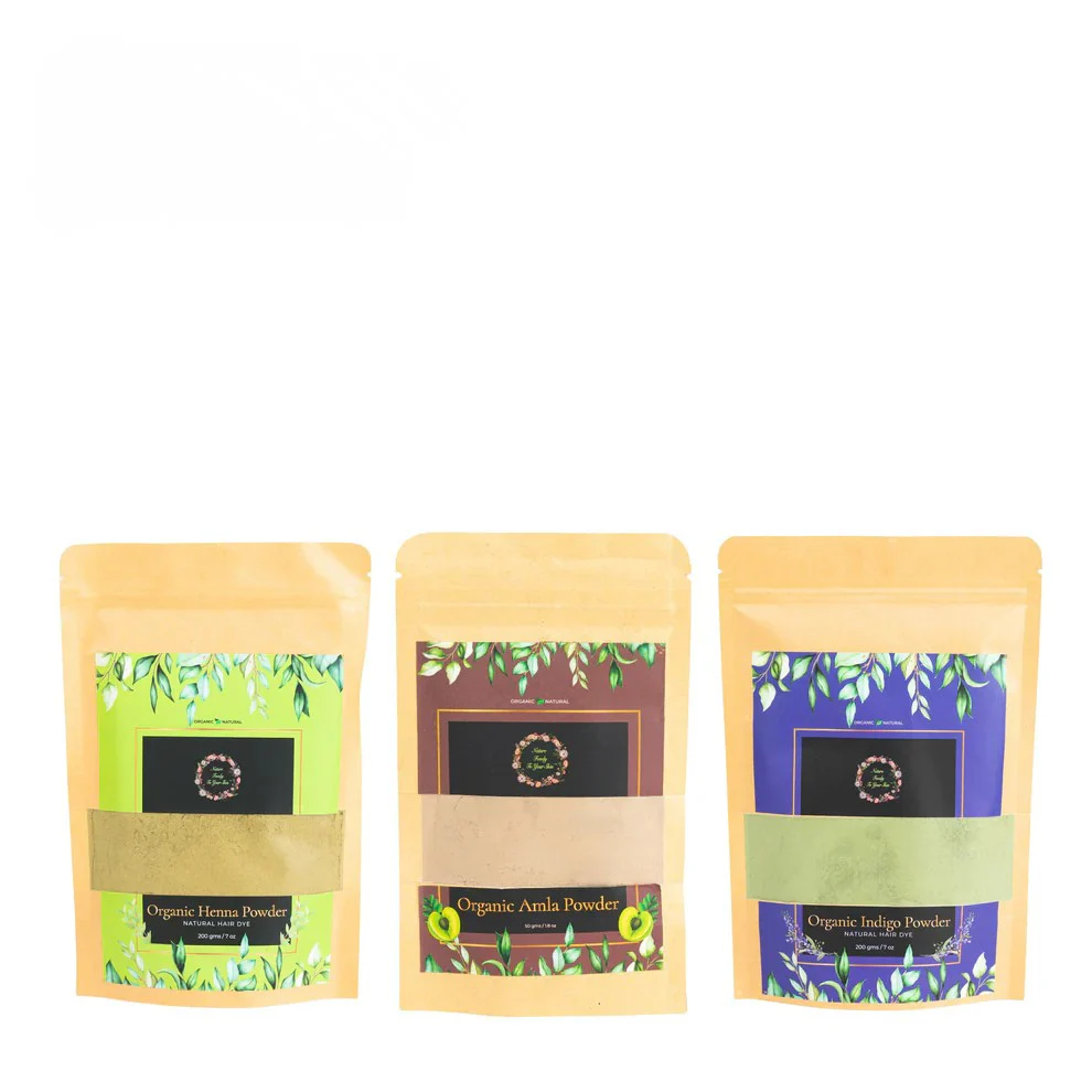 Natural Hair Dye Kit(Amla, Henna, Indigo) - Image 4