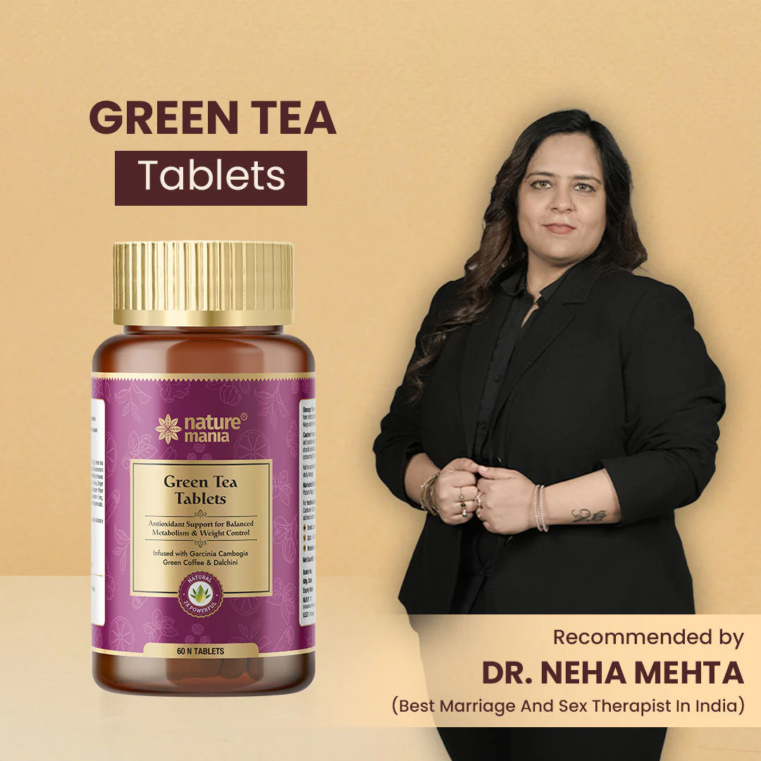 Nature Mania Green Tea Tablets-60N | Weight Loss | Fat Burner for Men and Women - Image 2