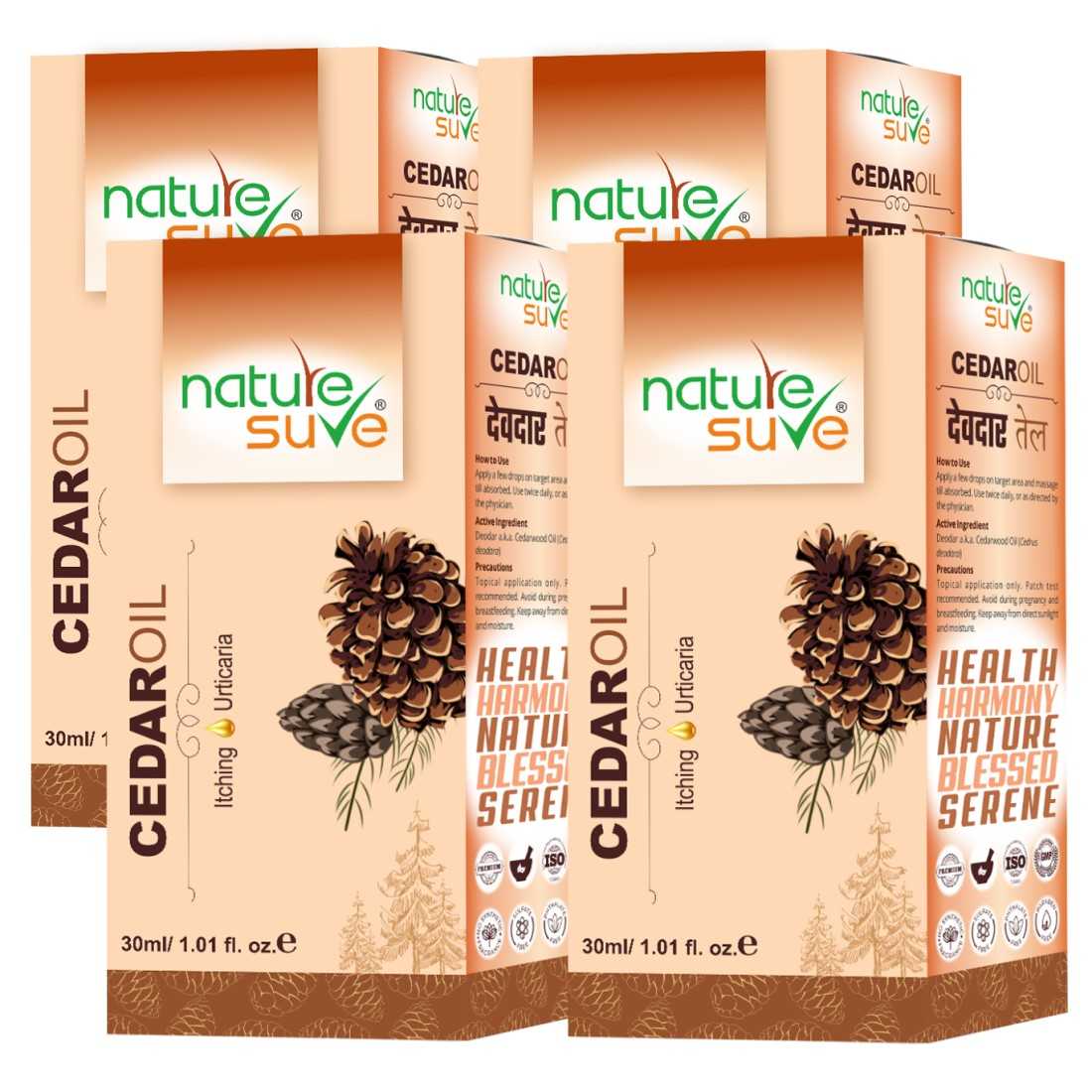 Nature Sure Cedar Oil Deodar Oil for Itching and Urticaria in Men & Women - 30ml - Image 10