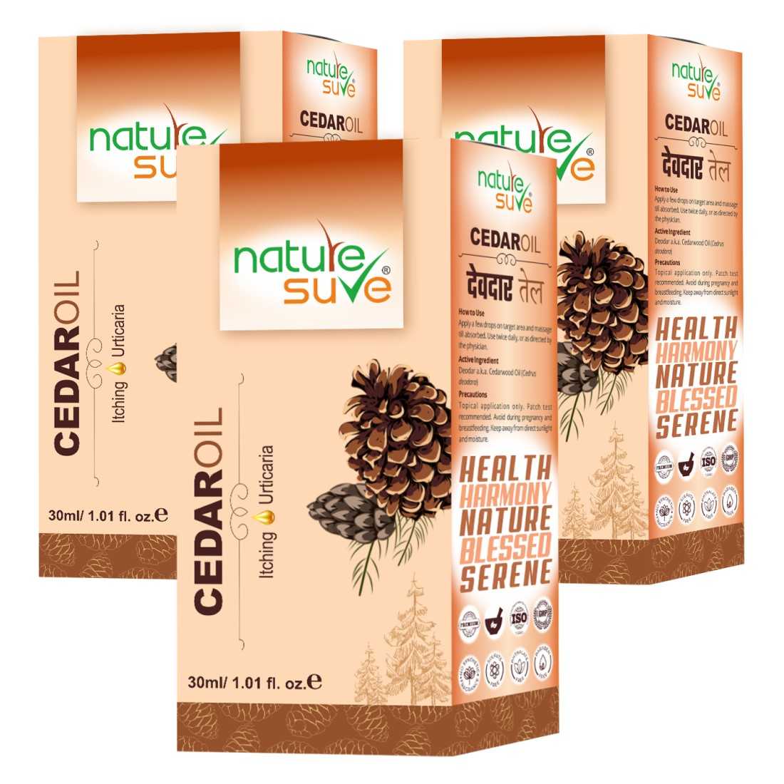 Nature Sure Cedar Oil Deodar Oil for Itching and Urticaria in Men & Women - 30ml - Image 9