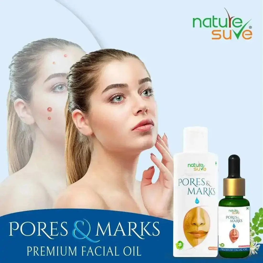 Nature Sure Pores and Marks Facial Oil for Enlarged Skin Pores, Stretch Marks and Fine Lines - Image 7