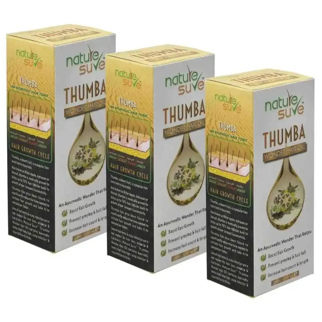 Nature Sure Thumba Wonder Hair Oil for Men and Women - 110ml - Image 10