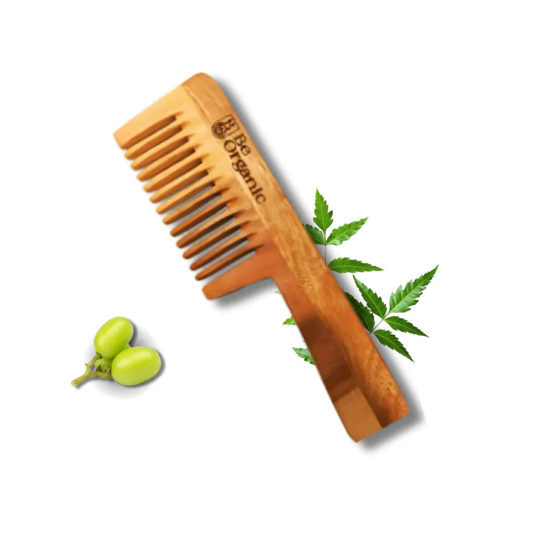 Neem Comb & Virgin Coconut Oil Combo for Healthy Hair | Be Organic - Image 5