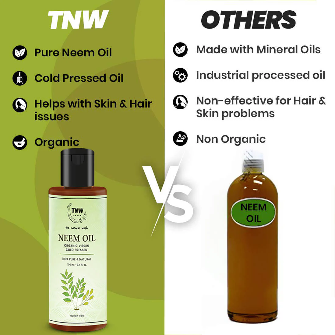 Neem Oil - Cold Pressed Oil For Skin & Hair (Pure & Natural) @ 1 (Exclusive) - Image 4