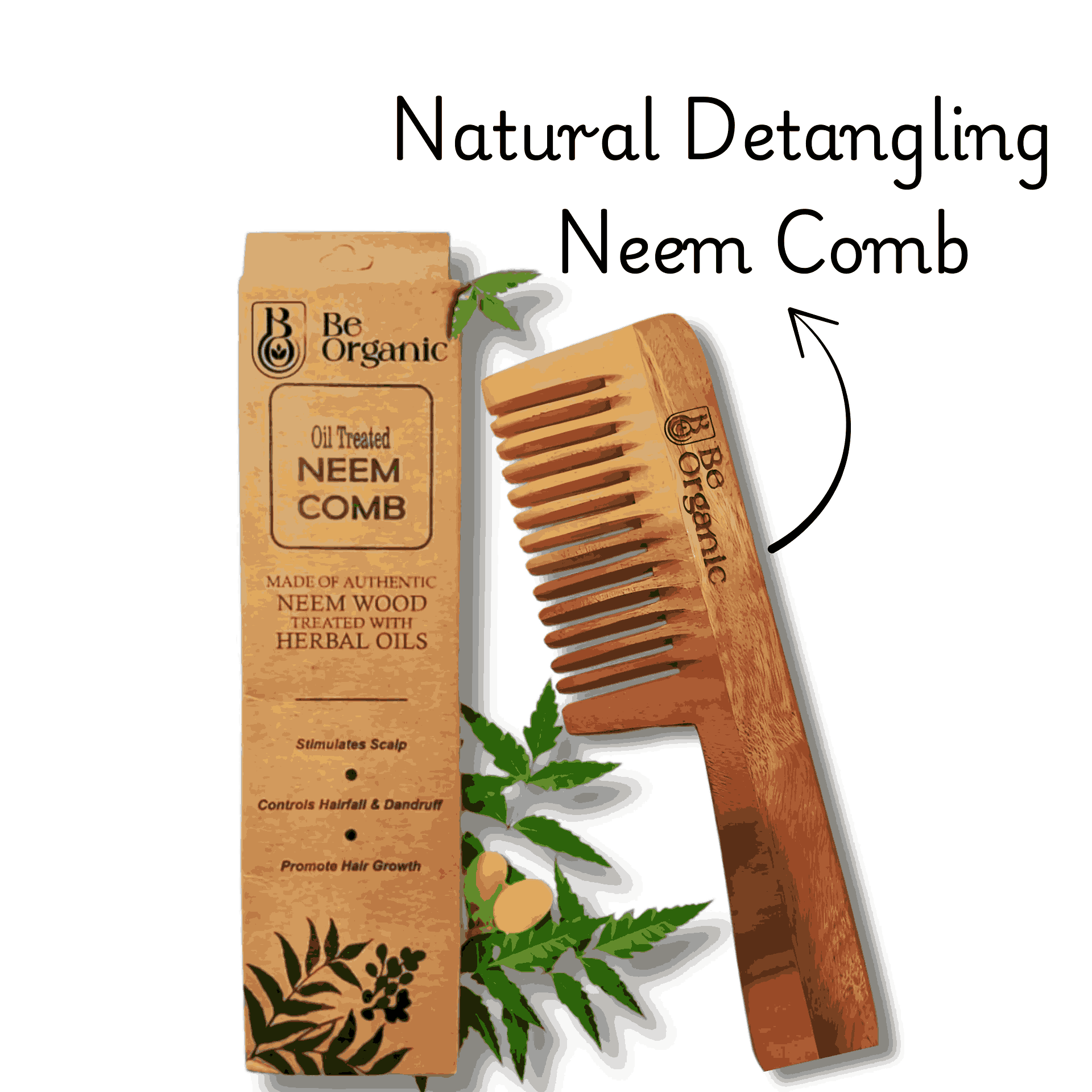 Neem Oil & Neem Comb Combo – Natural Hair & Scalp Care | Be Organic - Image 8