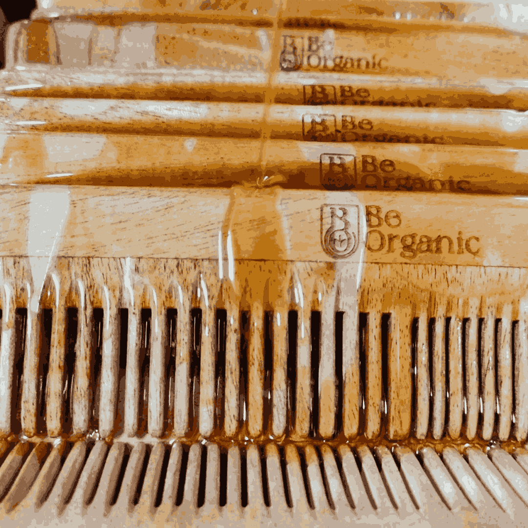 Neem Wood Comb – Wide Tooth Handle Comb | Anti-Frizz & Hair Fall Control - Image 5