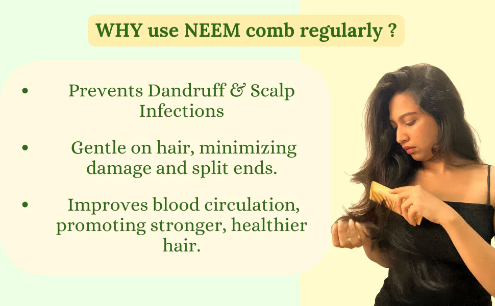 Neem Wood Pocket Comb - Image 5